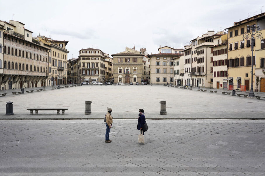 Giorgio Barrera, Firenze, Piazza Santa Croce, 2020. Courtesy of Giorgio Barrera.